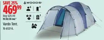 Canadian Tire Woods Vardo Tent offer