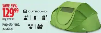 Canadian Tire Outbound Pop-Up Tent offer