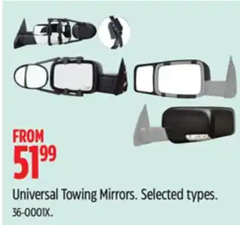 Canadian Tire K-Source Universal Towing Mirrors offer