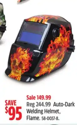 Canadian Tire Lincoln Electric Auto-Dark Welding Helmet, Flame offer