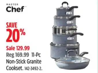 Canadian Tire Master Chef 11-Pc Non-Stick Granite Cookset offer