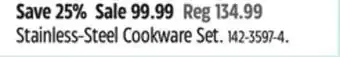 Canadian Tire MASTER Chef Stainless-Steel Cookware Set offer