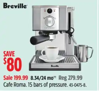 Canadian Tire Breville Cafe Roma offer