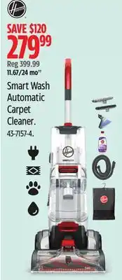 Canadian Tire Hoover Smart Wash Automatic Carpet Cleaner offer