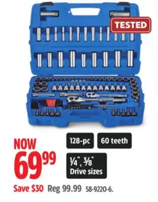 Canadian Tire Mastercraft General Use Socket Set offer
