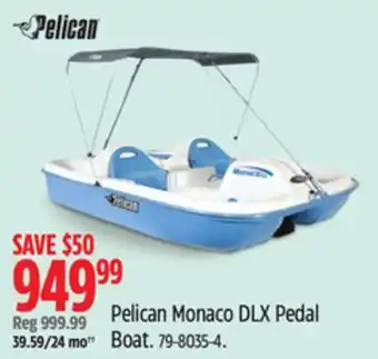 Canadian Tire Pelican Monaco DLX Pedal Boat offer