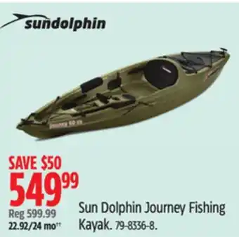Canadian Tire Sun Dolphin Journey Fishing Kayak offer
