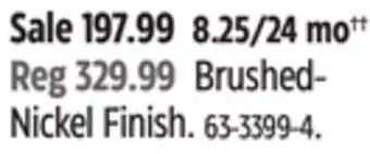 Canadian Tire Danze Brushed- Nickel Finish offer