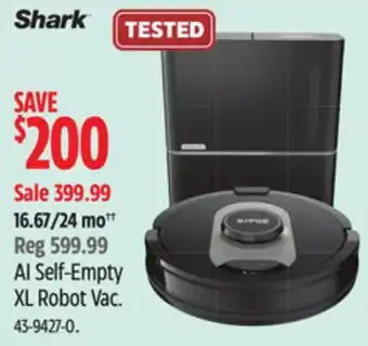 Canadian Tire Shark AI Self-Empty XL Robot Vac offer