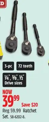 Canadian Tire Stanley Ratchet Set offer