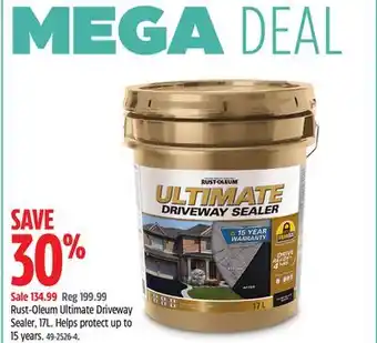 Canadian Tire Rust-Oleum Ultimate Driveway Sealer, 17L offer