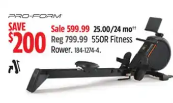 Canadian Tire ProForm 550R Fitness Rower offer