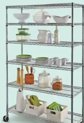 Canadian Tire For Living 6-Tier Wire Shelf on Casters offer
