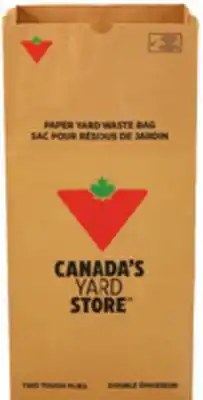 Canadian Tire Yard Waste 2-Ply Paper Bags, 20-Pack offer