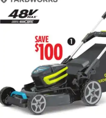 Canadian Tire Yardworks 96V Self Propelled Lawn Mower, 22-in offer