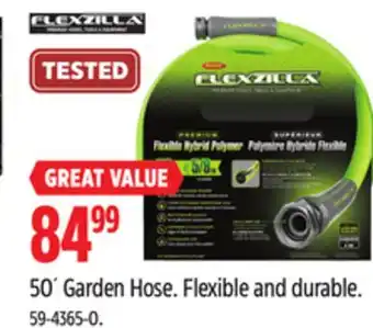 Canadian Tire Flexzilla 50' Garden Hose offer