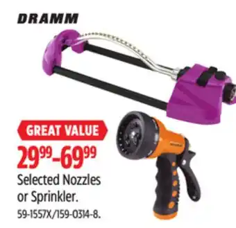 Canadian Tire Dramm Selected Nozzles or Sprinkler offer