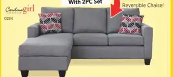 Surplus Furniture Maui Steele 2Pc Sectional offer