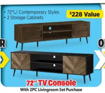 Surplus Furniture 72 TV Console offer