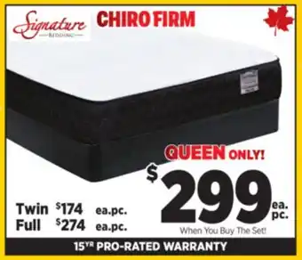 Surplus Furniture Chiro Firm Queen Mattress Set offer
