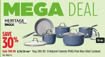 Canadian Tire Heritage O Naturel Ceramic PFAS-Free Non-Stick Cookset offer