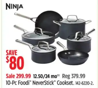 Canadian Tire Ninja 10-Pc Foodi NeverStick Cookset offer