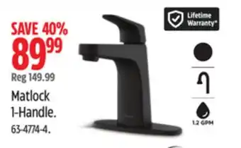 Canadian Tire Pfister Matlock 1-Handle offer