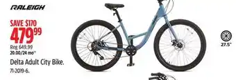 Canadian Tire RALEIGH Delta Adult City Bike offer