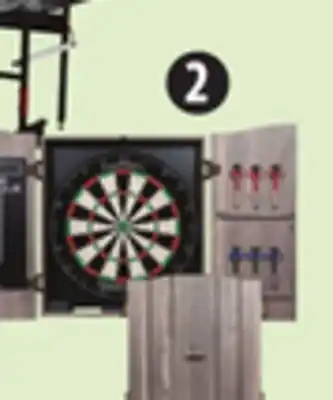 Canadian Tire Derbyshire Bristle Dartboard Cabinet Set offer