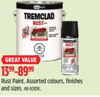 Canadian Tire Tremclad Rust Paint offer