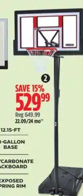 Canadian Tire Lifetime 50˝ Portable Basketball System offer