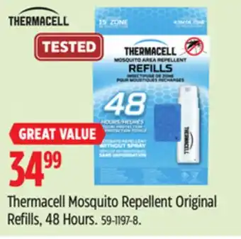 Canadian Tire Thermacell Mosquito Repellent Original Refills, 48 Hours offer