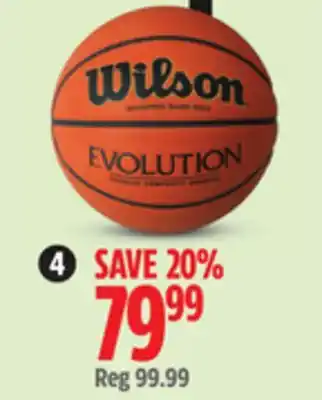 Canadian Tire Wilson Evolution Basketball offer