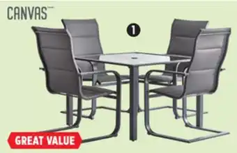 Canadian Tire CANVAS Minden Dining Set, 5-Pc offer