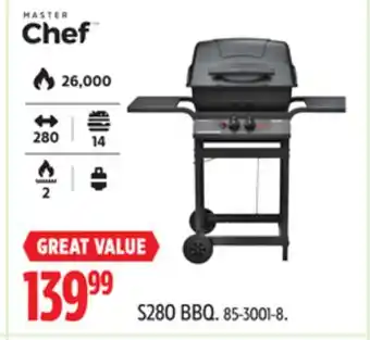 Canadian Tire Master Chef S280 BBQ offer