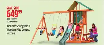 Canadian Tire KidKraft Springfield II Wooden Play Centre offer