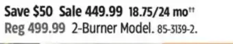 Canadian Tire Coleman 2-Burner Model offer