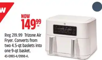 Canadian Tire Vida by PADERNO Trizone Air Fryer offer
