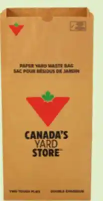 Canadian Tire Canadian Tire Yard Waste 2-Ply Paper Bags, 20-Pack offer