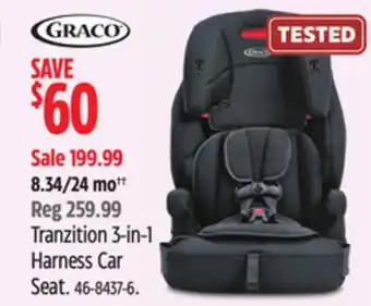 Canadian Tire Graco Tranzition 3-in-1 Harness Car Seat offer