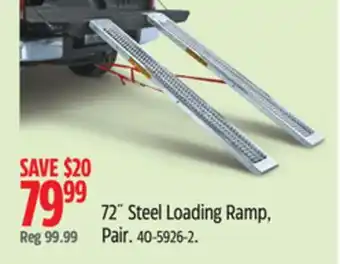 Canadian Tire PRIME1 72˝ Steel Loading Ramp, Pair offer