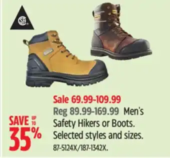Canadian Tire Altra Men's Safety Hikers or Boots offer