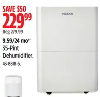 Canadian Tire NOMA 35-Pint Dehumidifier offer