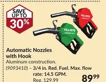 Princess Auto Automatic Nozzles with Hook offer