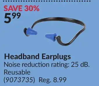 Princess Auto Headband Earplugs offer