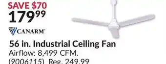 Princess Auto 56 in. Industrial Ceiling Fan offer