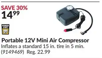 Princess Auto Portable 12V Mini Air Compressor offer