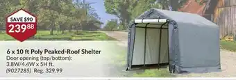 Princess Auto 6 x 10 ftPoly Peaked-Roof Shelter offer