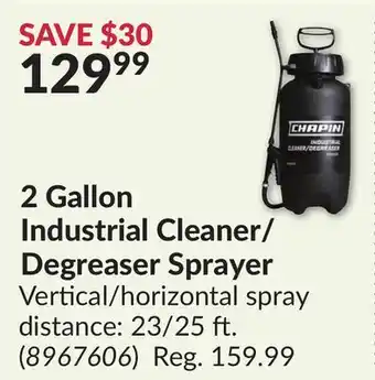 Princess Auto 2 Gallon Industrial Cleaner/ Degreaser Sprayer offer