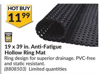Princess Auto 19 x 39 in. Anti-Fatigue Hollow Ring Mat offer